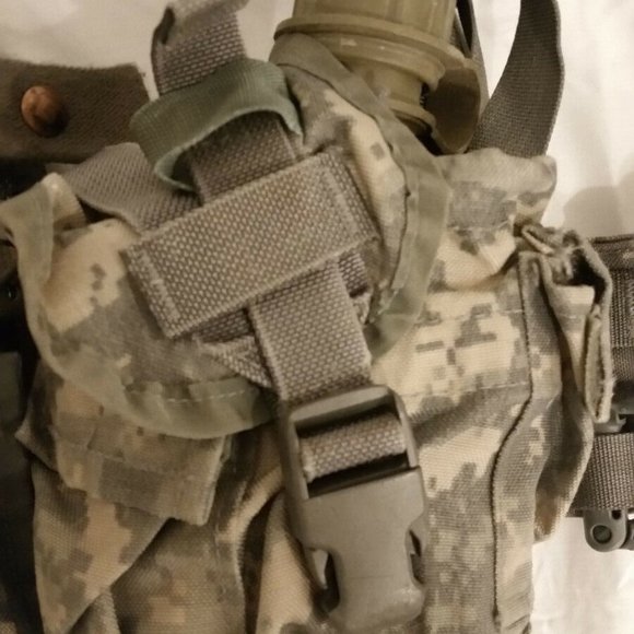 MOLLE II ACU FLC TACTICAL FIGHTING LOAD CARRIER VEST CHEST RIG & POUCHES JJ 999 - Picture 9 of 13